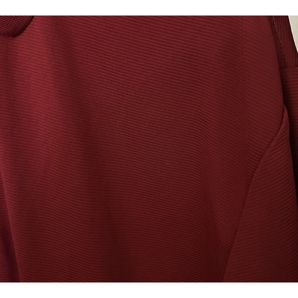 Cubavera Men's XXL Red 100% Polyester Ribbed Knit 3 Button Short Sleeve Polo - Picture 4 of 16
